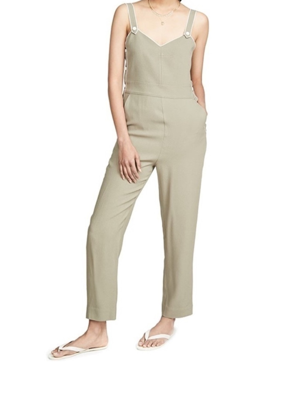 Rag & Bone Light Olive Tia Jumpsuit Lightweight Size 4